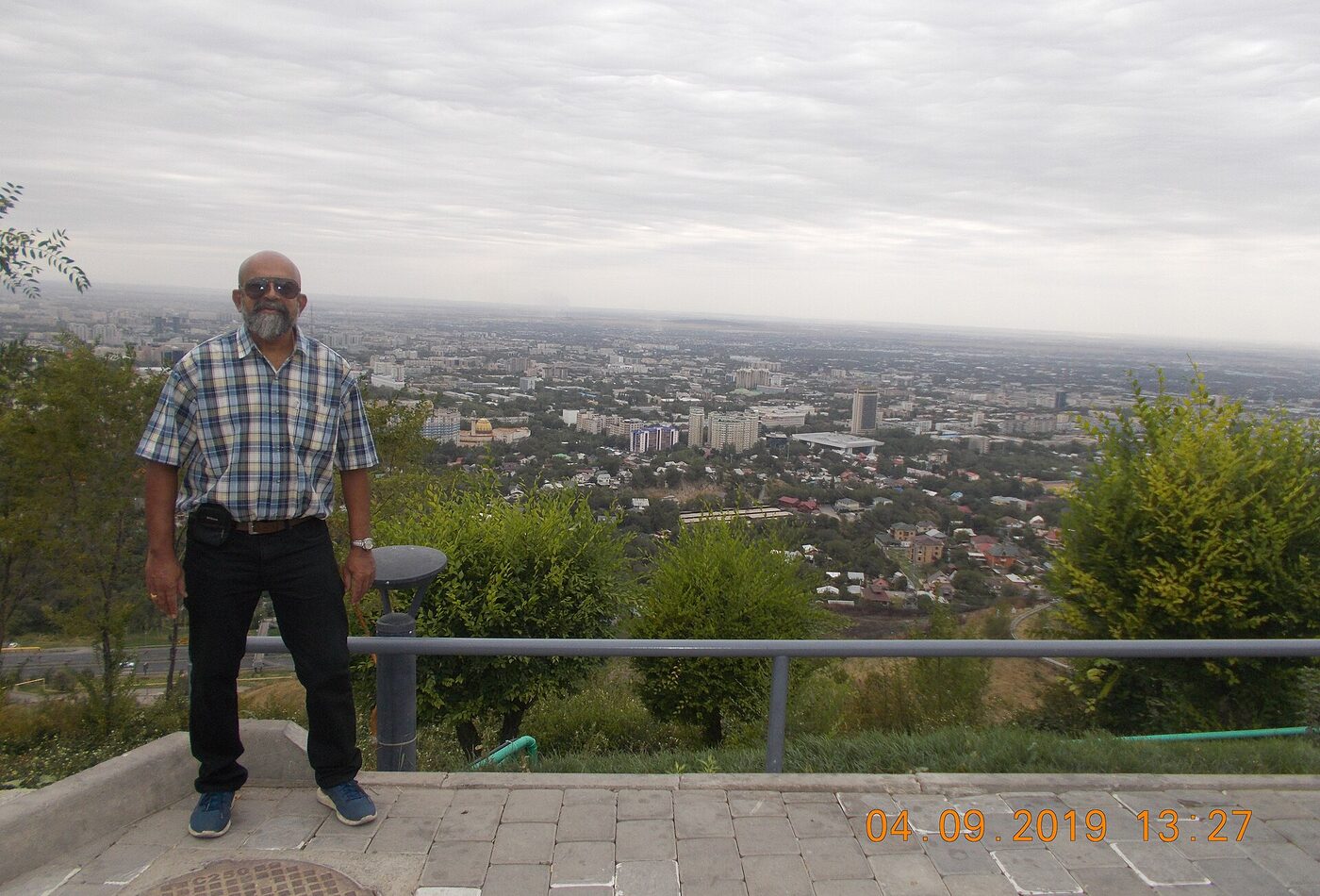 Almaty Kazakhstan city and mountains