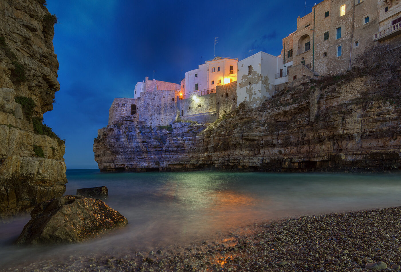 Polignano a Mare и Lama Monachile